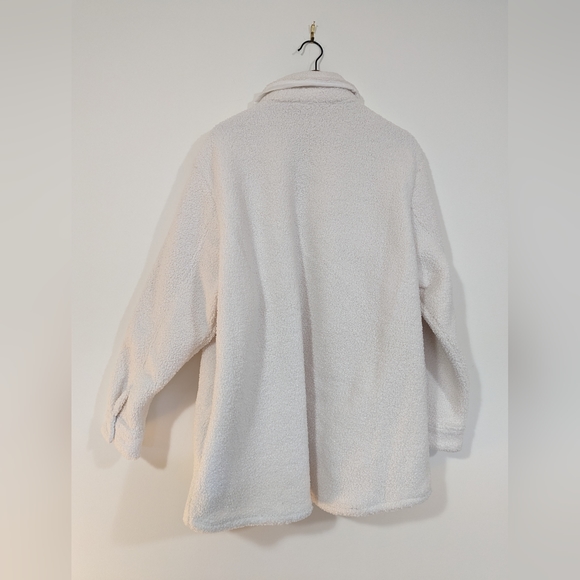 Sherpa Style Oversized Shirt Jacket s: XXL - Picture 2 of 9